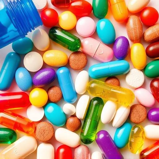 Selection of vitamin and mineral supplements